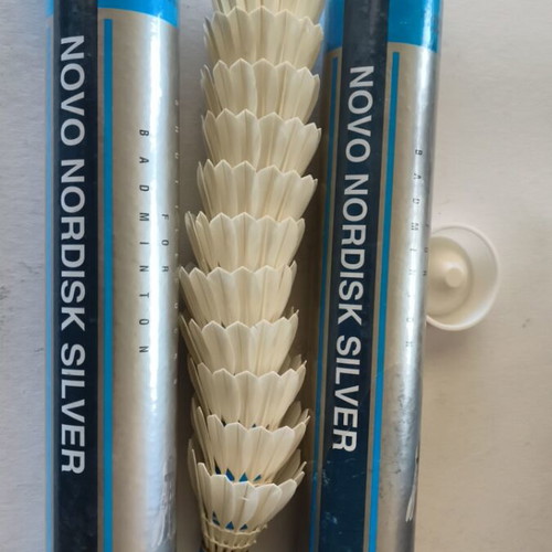 Badminton shuttlecocks new, 2 sets of 24 genuine duck feather and natural cork