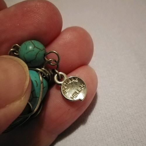 Handmade turquoise dangle earrings like new