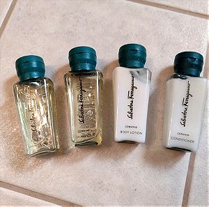 Salvatore Ferragamo body lotion, conditioner,shampoo, shower gel 33ml