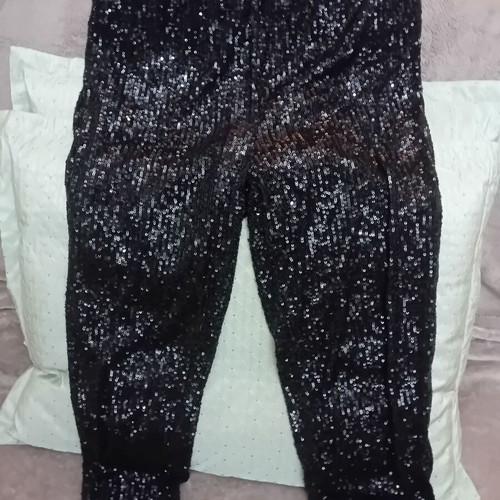 Lynne evening sequin leggings pant, new, size L