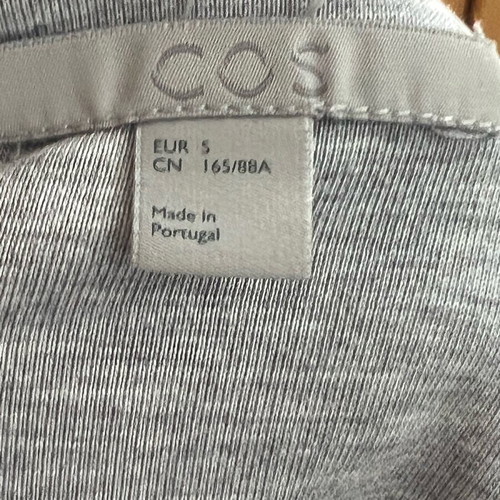 COS gray T shirt A-line, like new, size S