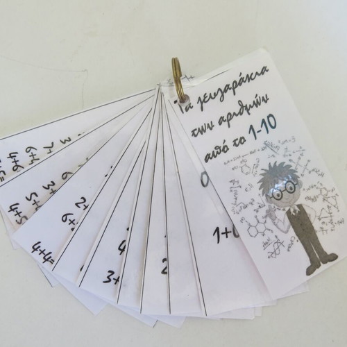 Keychain with cards for sums new, The Number Couples 1-10