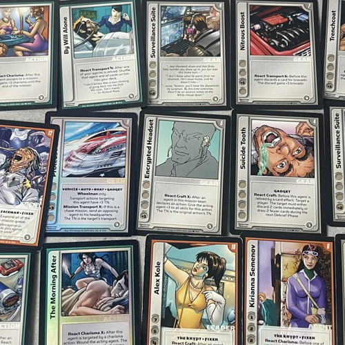 Spycraft Collectible Card Game lot used, original AEG cards