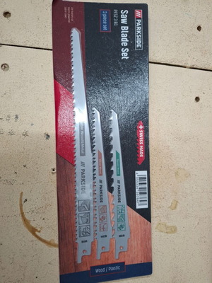 Saw blade set new, 3 pieces for jigsaws