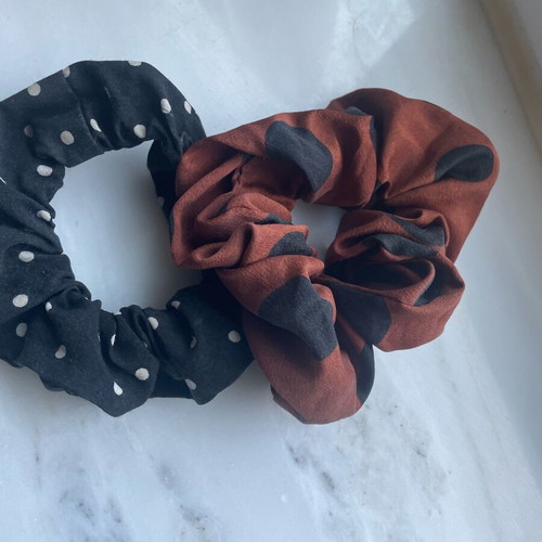 Hair ties like new, set with beautiful designs