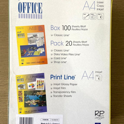 A4 Labels for Laser and Inkjet Printers, New, Pack of Six