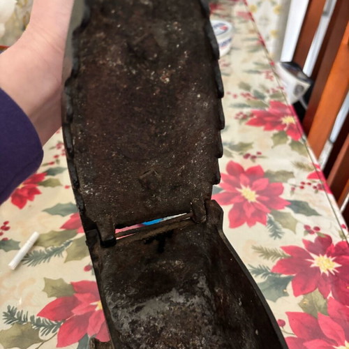 Iron with base and charcoal used