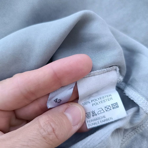 Blouse with sequin star L gray like new