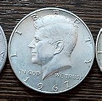  Half Dollar Kennedy 1966.1967.1968