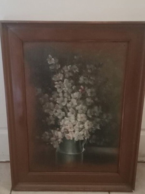 Painting with flowers, 0.40 × 0.55 m