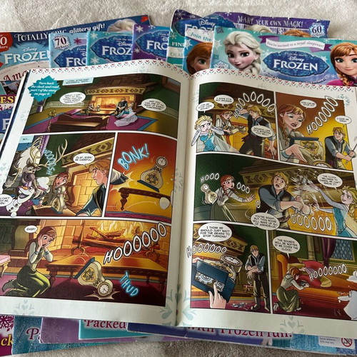 Disney Frozen bundle 13 issues and A4 colouring book like new