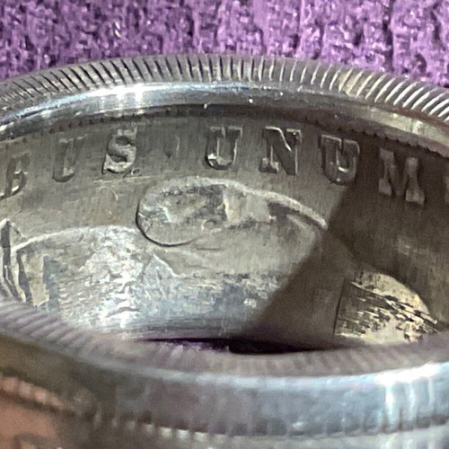 Silver One Dollar ring rare silver 1878 Morgan Silver Dollar