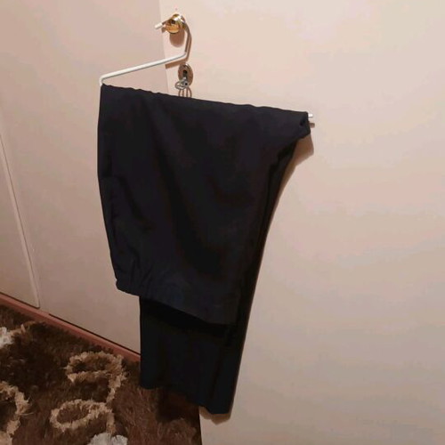 Dark gray pants like new, size 56 with gathers at the waist