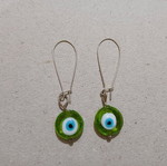 Earrings with eye beads new