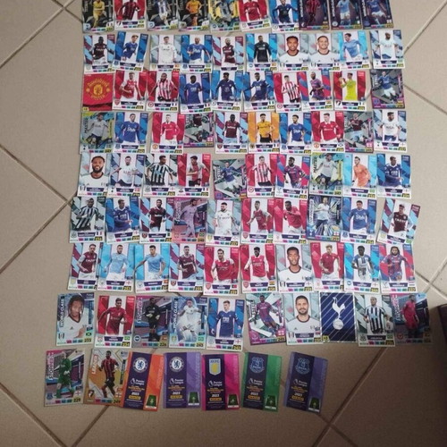 Premier League 2023 football cards used, pack of 130
