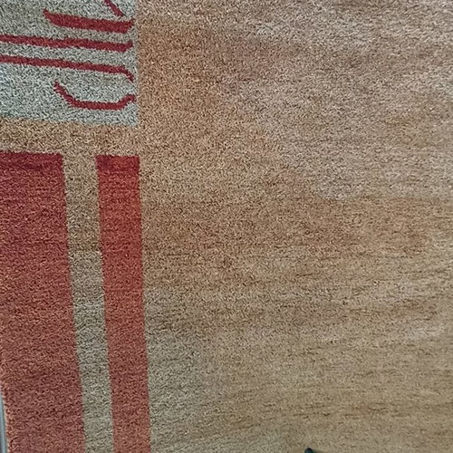Handmade wool rug 2.00x3.00 new, India with terracotta and brown details