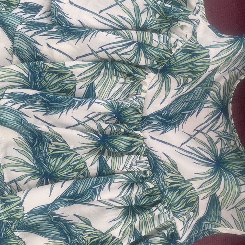 Karavan top, beige and green, reversible