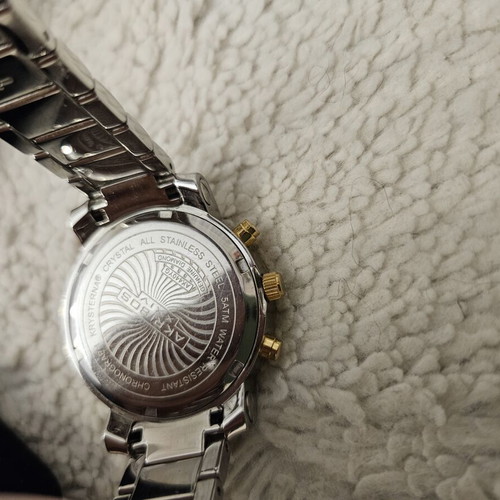 Akribos XXIV Diamond women's watch used, gold, stainless steel