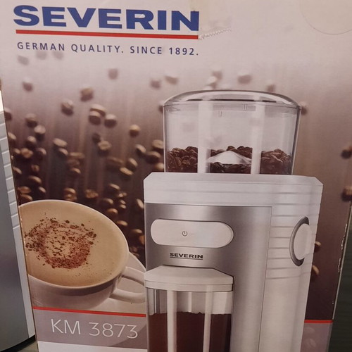 Severin KM 3873 electric coffee grinder used, inox, 150 W