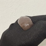 Sunstone natural ring, handmade, unique peach-pink