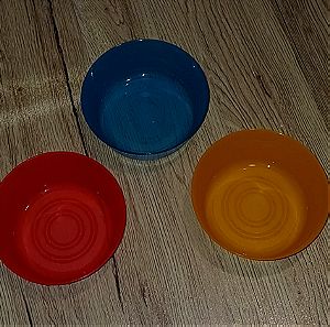 Ernesto πλαστικά παιδικά bowl παραλίας 3τεμ