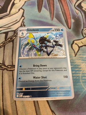 Inteleon Pokemon Card Reverse Holo Mega Evolution like new