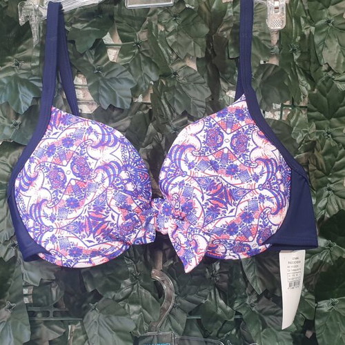 Women's bikini swimsuit size S with chest padding, colorful