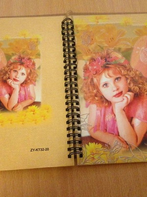 Vintage 2000s spiral hardcover notebook