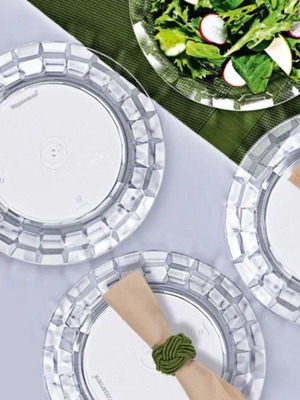 Tupperware Prism σετ με 4 πιάτα πάστας, 2 ποτήρια και μπολ 3,5 L