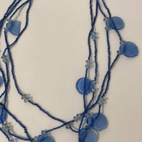 Vintage necklace used, glass, over 50 years old