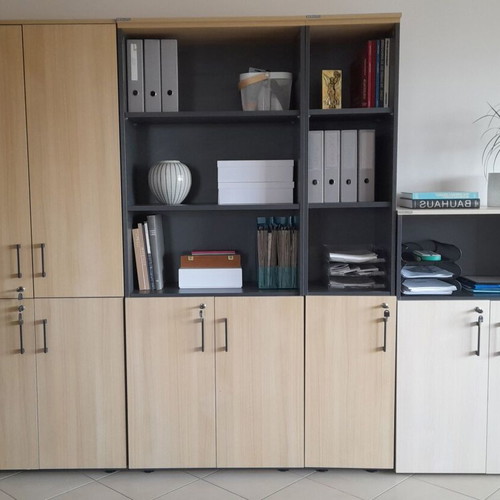 Dromeas Office Furniture Set used, 4 Heavy-Duty Cabinets - Bookcases