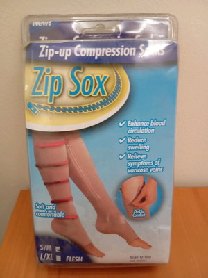 Zip Sox compression socks S/M new