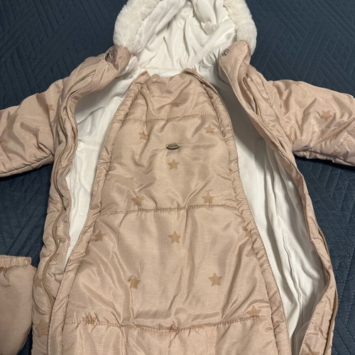 Mayoral Ecofriends Baby Jumpsuit like new, beige, 6-9 months