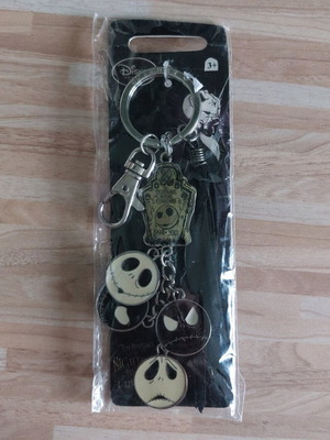 Μπρελοκ Nightmare Before Christmas καινούργιο, Disney, μαύρο και ασημί