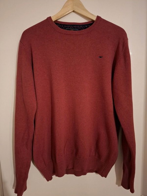 Funky Buddha men's thin sweater like new, orange-red, size L