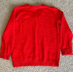 Benetton red V-neck sweater for 2-year-old boy like new