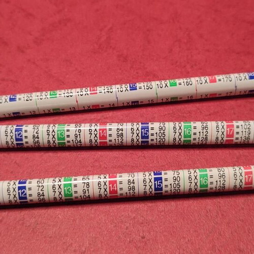 Multiplication Pencil (from 11 to 19)