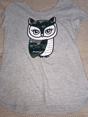 T-shirt for 12-14 years old, like new, gray, size 152 cm