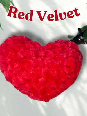 Handmade Heart Keychain Red Velvet new, red