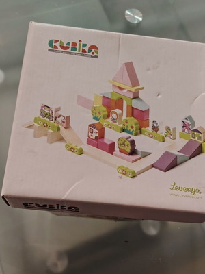 Cubika Ξύλινα Τουβλάκια Πόλη 54 Τεμάχια Σαν Καινούργιο