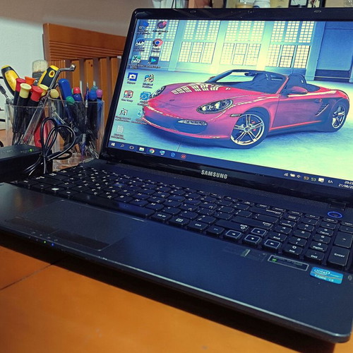 Samsung 300E laptop with Intel i3, 4GB RAM, 320GB HDD, Windows 10, Office