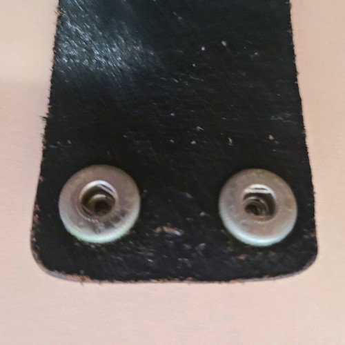 Vintage leather goth bracelet with studs in good condition
