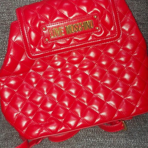 Moschino red backpack like new