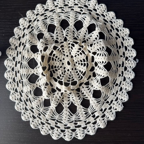 Handmade embroideries used, set of 3 pieces