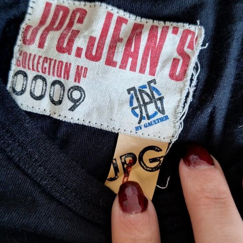 JPG Jean’s by Gaultier T-shirt new, size L 40 12, black