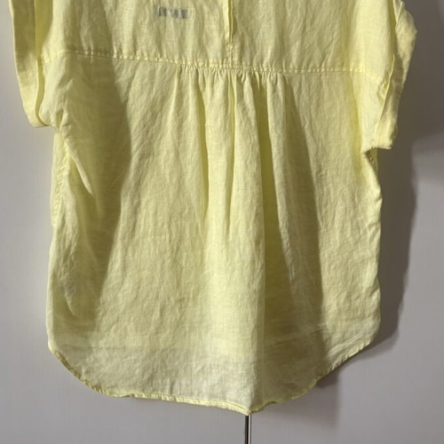 Linen blouse yellow size M like new