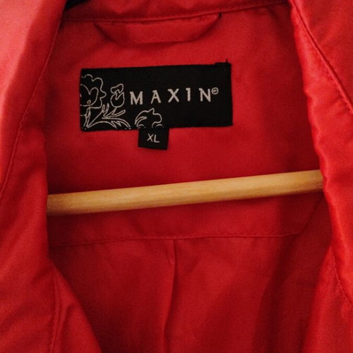 Maxin spring trench coat red xl with balloon cuffs like new