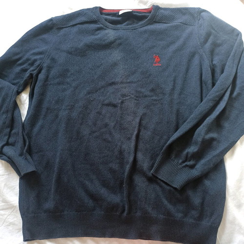 U. S POLO Men's Long Sleeve Shirt XL Like New Dark Blue