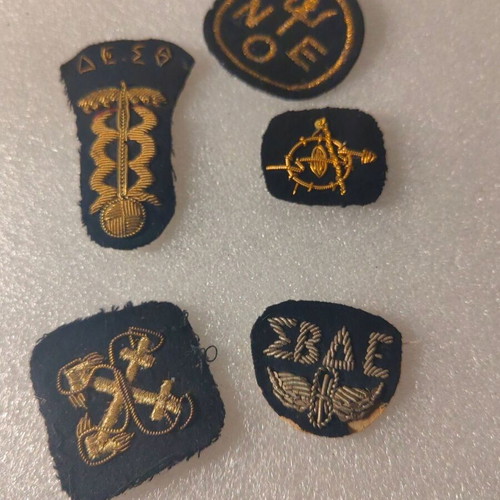 Military badges used, pack of five