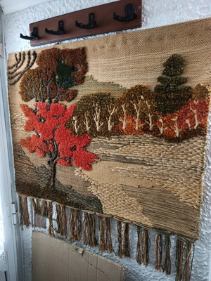 Decorative wall tapestry like new